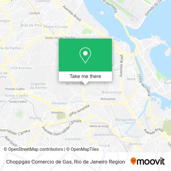 Choppgas Comercio de Gas map