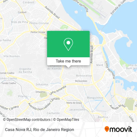 Casa Nova RJ map
