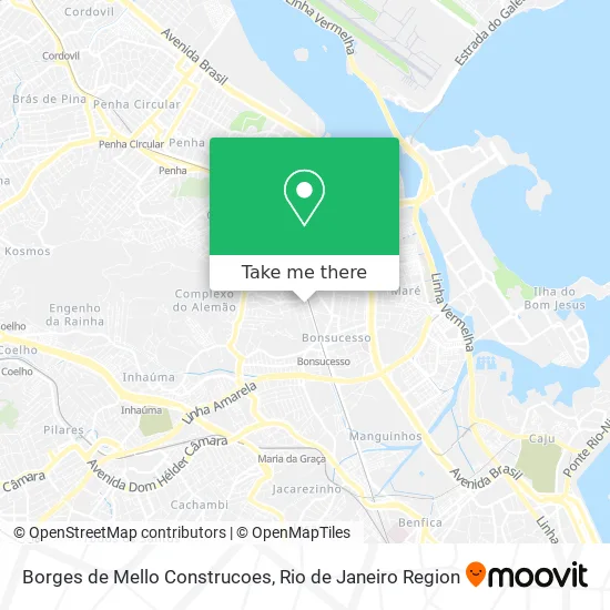 Borges de Mello Construcoes map