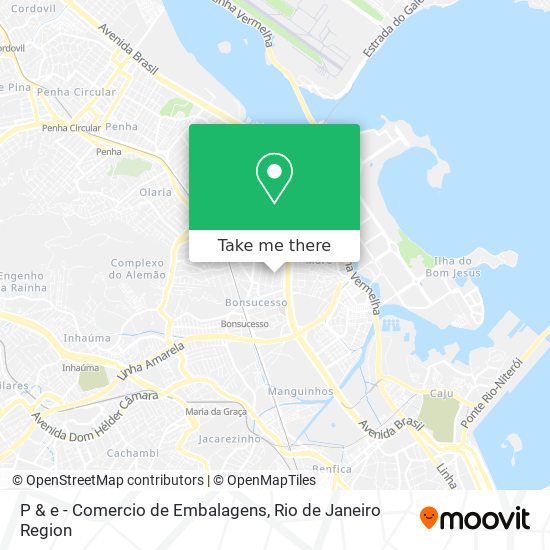 P & e - Comercio de Embalagens map