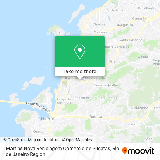 Mapa Martins Nova Reciclagem Comercio de Sucatas