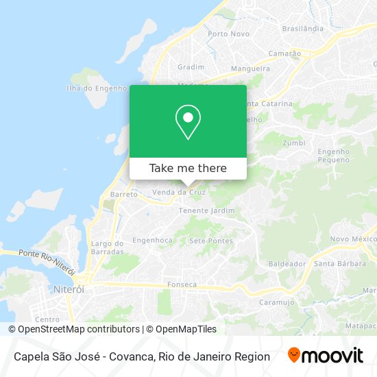 Mapa Capela São José - Covanca