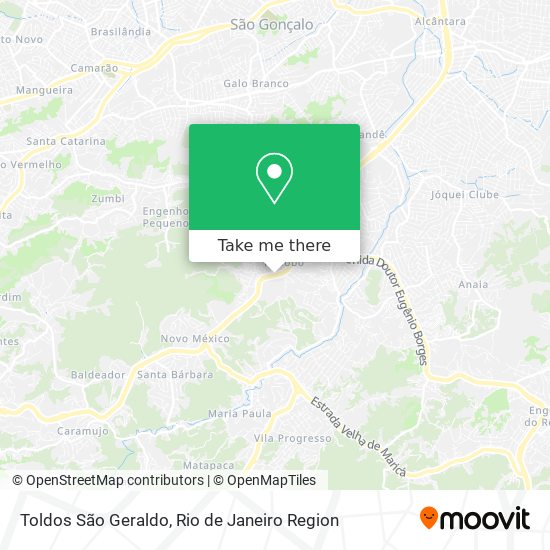 Toldos São Geraldo map