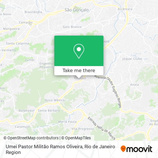 Umei Pastor Militão Ramos Oliveira map