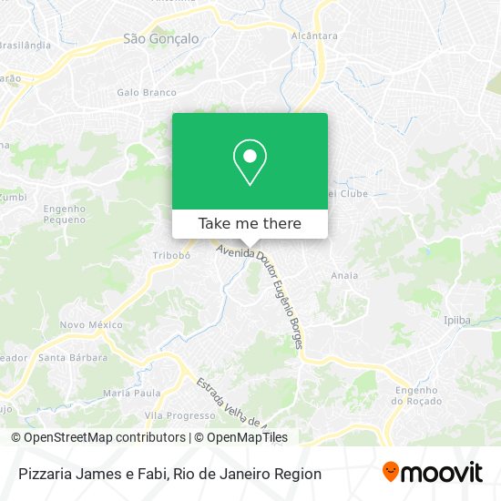Pizzaria James e Fabi map