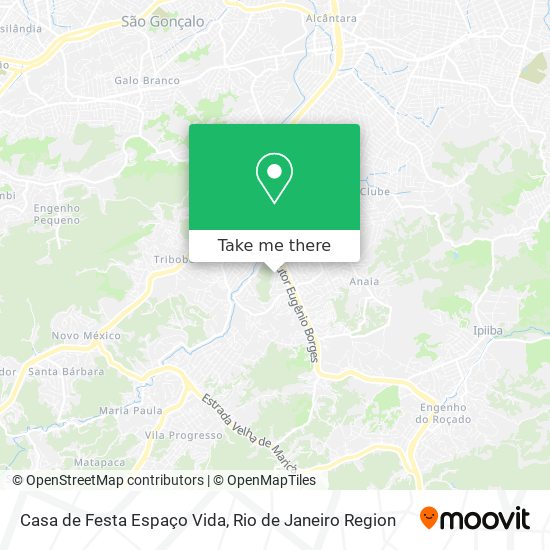 Casa de Festa Espaço Vida map