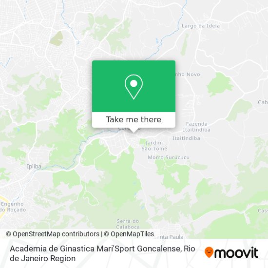 Mapa Academia de Ginastica Mari'Sport Goncalense