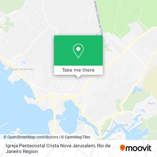 Mapa Igreja Pentecostal Crista Nova Jerusalem