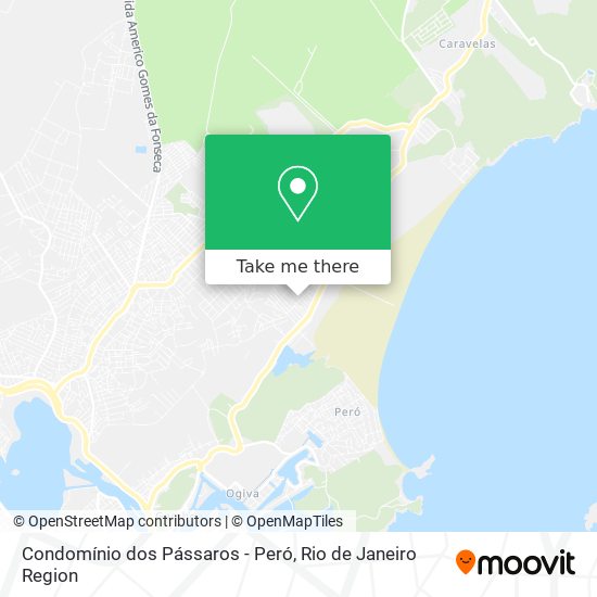 Condomínio dos Pássaros - Peró map