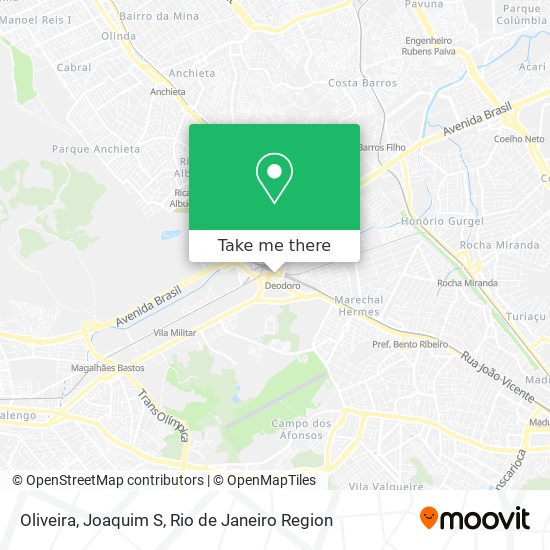 Oliveira, Joaquim S map