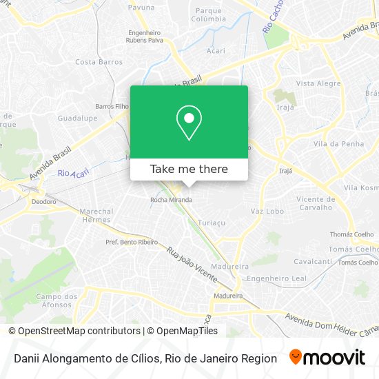 Danii Alongamento de Cílios map