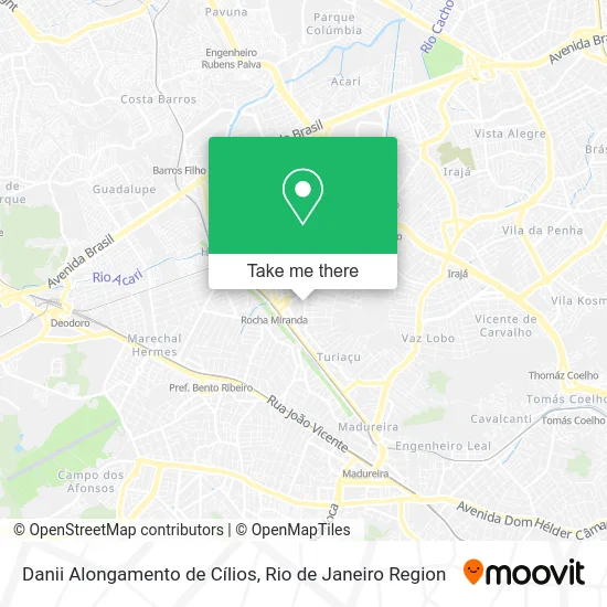 Danii Alongamento de Cílios map