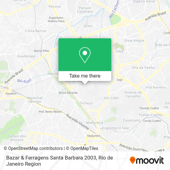 Bazar & Ferragens Santa Barbara 2003 map