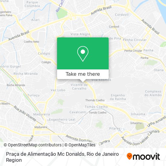 Mapa Praça de Alimentação Mc Donalds