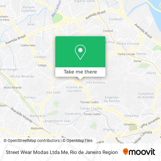Street Wear Modas Ltda Me map