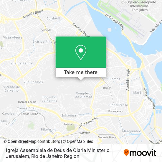 Igreja Assembleia de Deus de Olaria Ministerio Jerusalem map