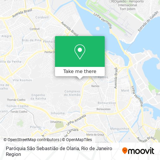 Paróquia São Sebastião de Olaria map