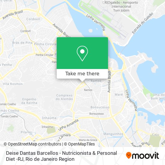 Deise Dantas Barcellos - Nutricionista & Personal Diet -RJ map