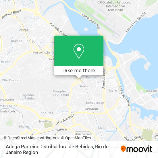 Adega Parreira Distribuidora de Bebidas map