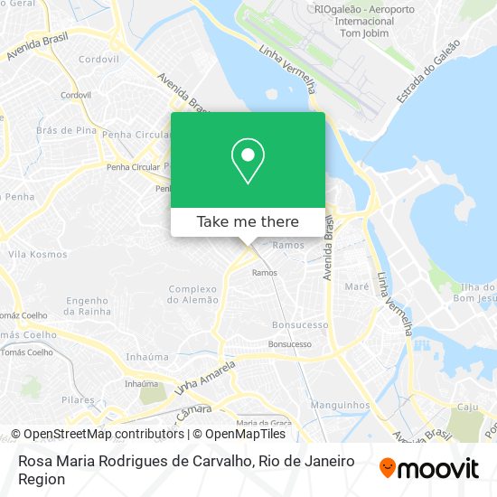 Mapa Rosa Maria Rodrigues de Carvalho
