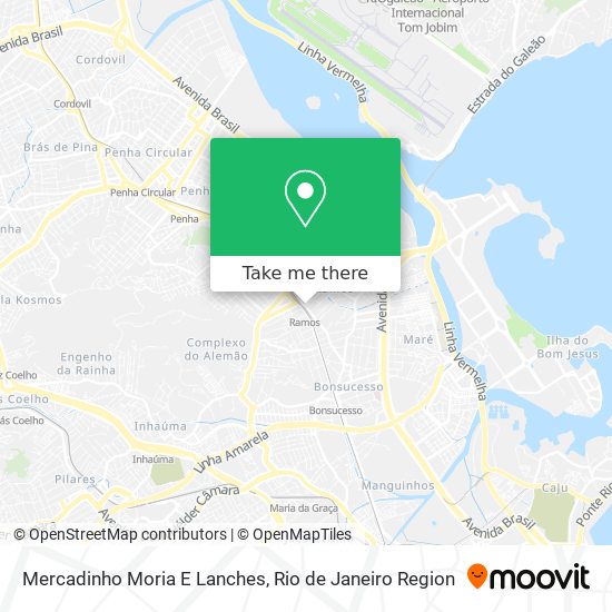 Mapa Mercadinho Moria E Lanches