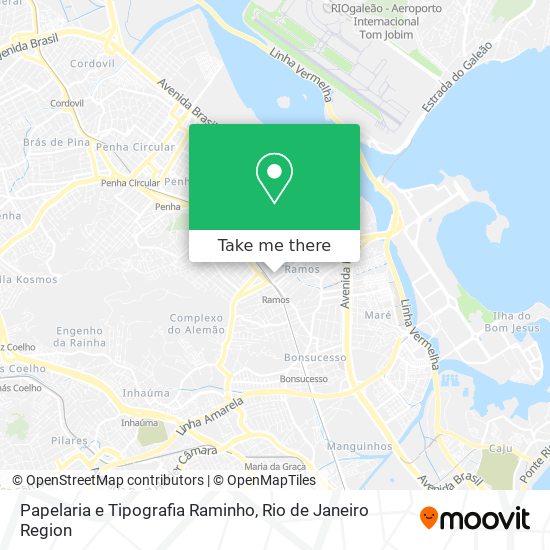 Papelaria e Tipografia Raminho map