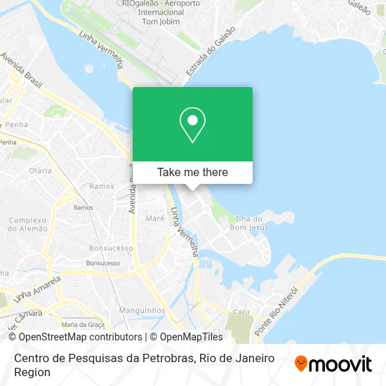 Centro de Pesquisas da Petrobras map