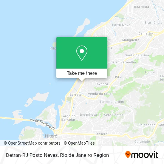 Detran-RJ Posto Neves map
