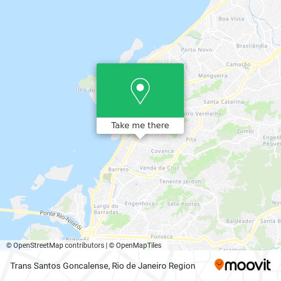 Trans Santos Goncalense map
