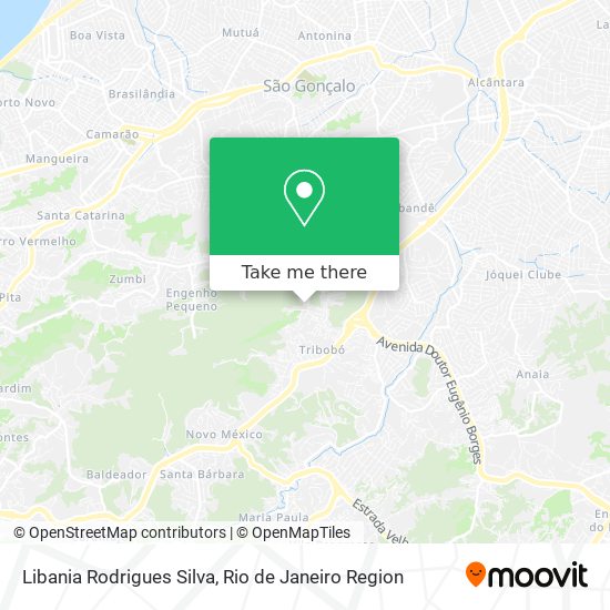 Libania Rodrigues Silva map