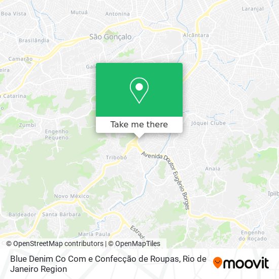 Mapa Blue Denim Co Com e Confecção de Roupas