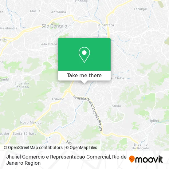 Jhuliel Comercio e Representacao Comercial map