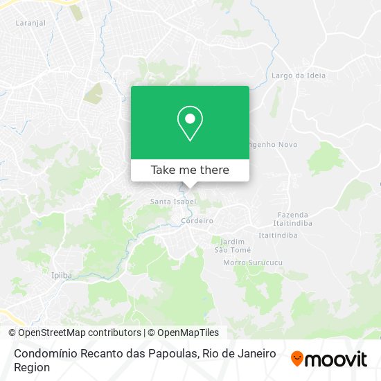 Condomínio Recanto das Papoulas map