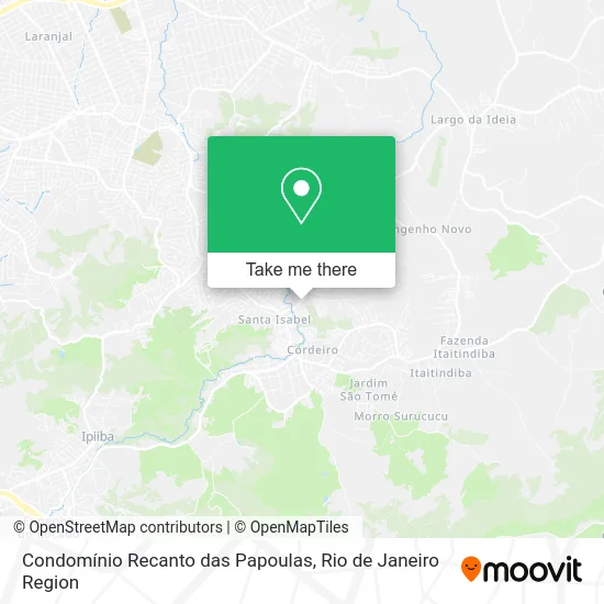 Condomínio Recanto das Papoulas map