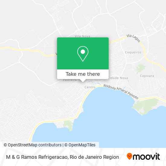 Mapa M & G Ramos Refrigeracao