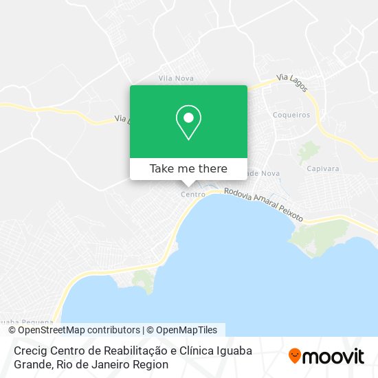 Mapa Crecig Centro de Reabilitação e Clínica Iguaba Grande