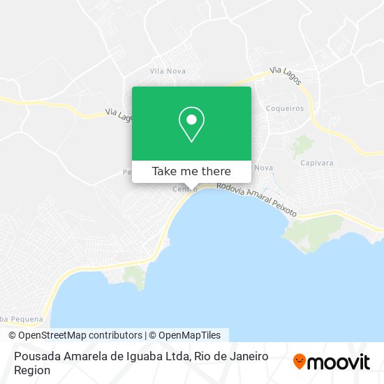 Mapa Pousada Amarela de Iguaba Ltda