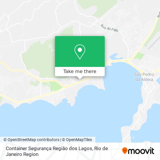 Container Segurança Região dos Lagos map