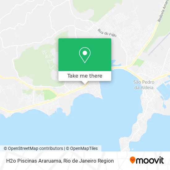 H2o Piscinas Araruama map