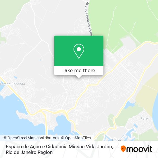 Espaço de Ação e Cidadania Missão Vida Jardim map