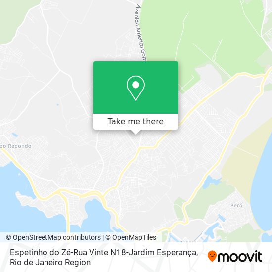 Mapa Espetinho do Zé-Rua Vinte N18-Jardim Esperança