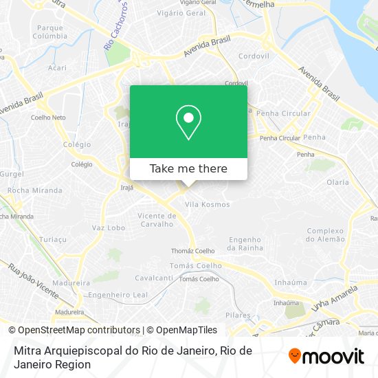 Mitra Arquiepiscopal do Rio de Janeiro map