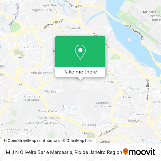 M J N Oliveira Bar e Mercearia map