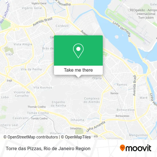 Torre das Pizzas map