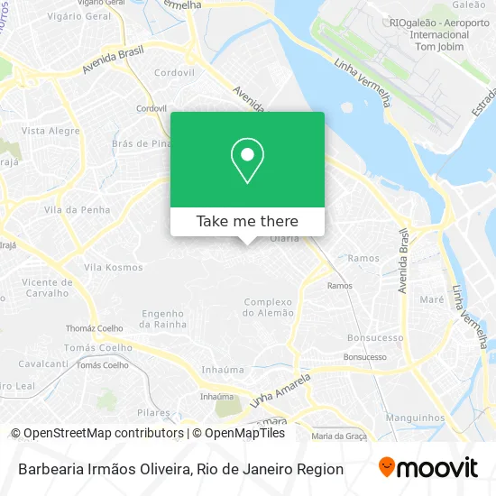 Barbearia Irmãos Oliveira map