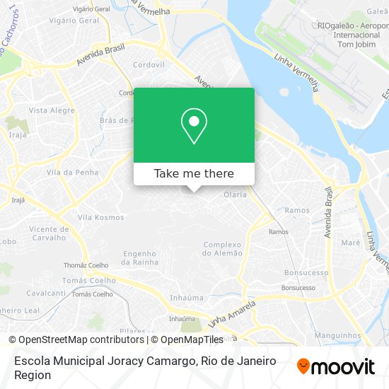 Mapa Escola Municipal Joracy Camargo