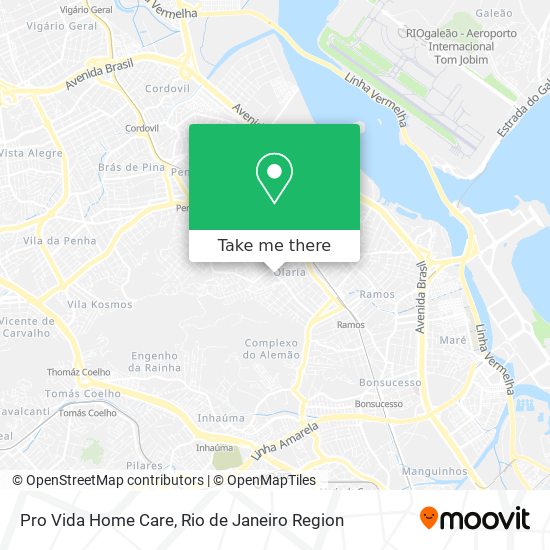 Pro Vida Home Care map