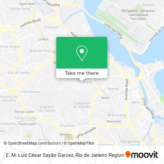 Mapa E. M. Luiz César Sayão Garcez