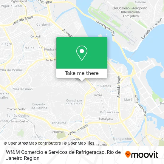 Wf&M Comercio e Servicos de Refrigeracao map