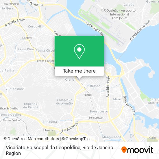 Vicariato Episcopal da Leopoldina map